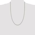 Box Chain Necklace in Sterling Silver, 1.9mm