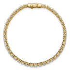 14k 5 carat Lab Grown Diamond VS/SI+ G+ Complete Oval Tennis Bracelet