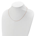 Adjustable Box Chain in Rose Gold-Plated Sterling Silver