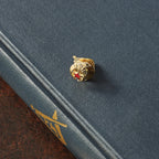 14k Men's Polished and Textured with Red Enamel Masonic Shriner Tie / Lapel Pin