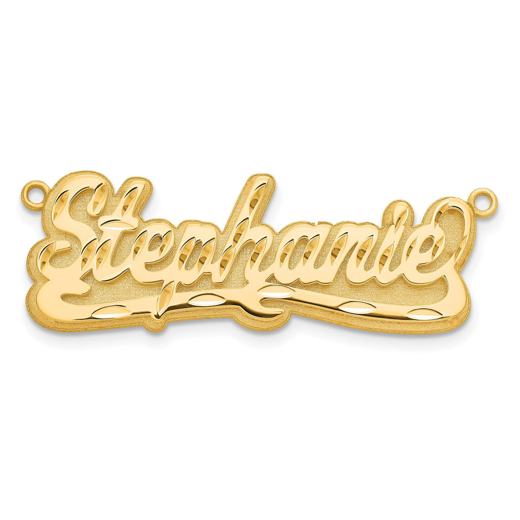 10KY 3D Diamond-cut Name Plate