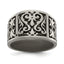 Sophia Jewelers Titanium Flat Men's Wedding Band with Brushed Finish