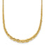 14k Polished Fancy Graduated Cable Link 18 inch Necklace