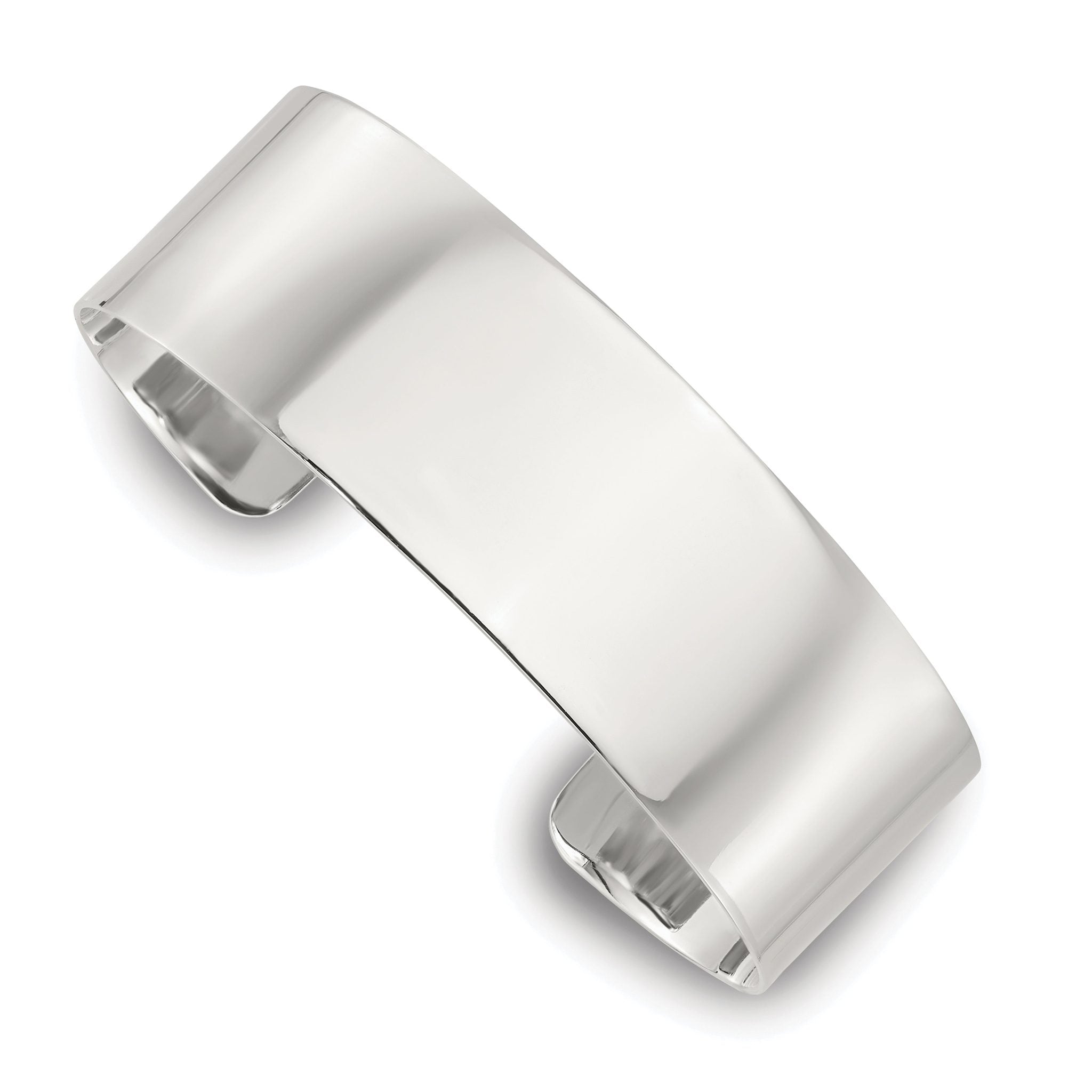 Sterling Silver Polished 20mm Flat Cuff Bangle Main image