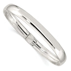 Sterling Silver 925 Hinged Bangle with Polished Finish for Women