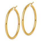 14k Polished 3mm Polished Hoop Earrings
