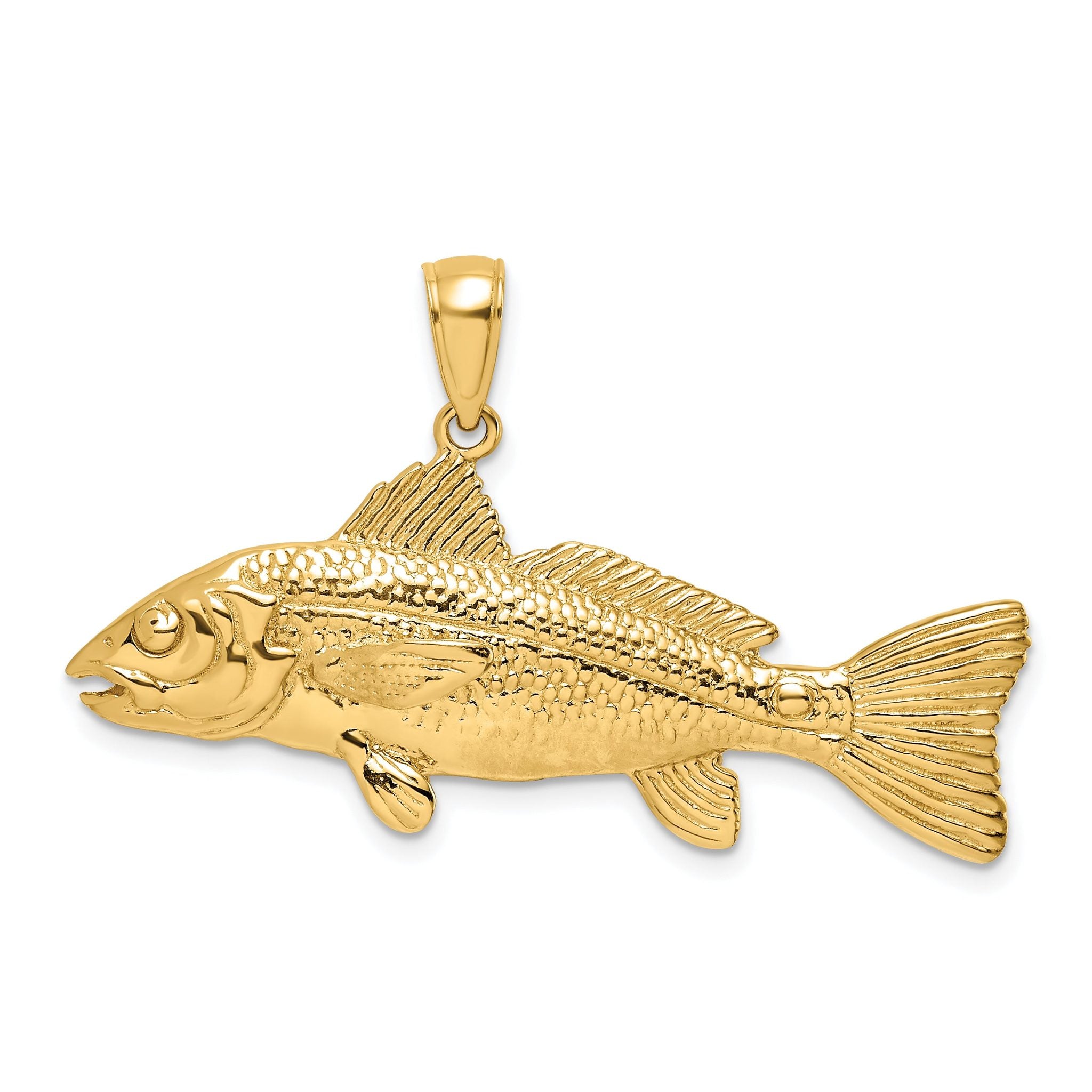 14K 3-D Red Fish Charm Main image
