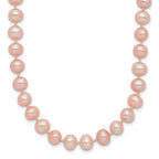 14K Gold Filled 5-6mm Pink Cultured Freshwater Pearl Necklace