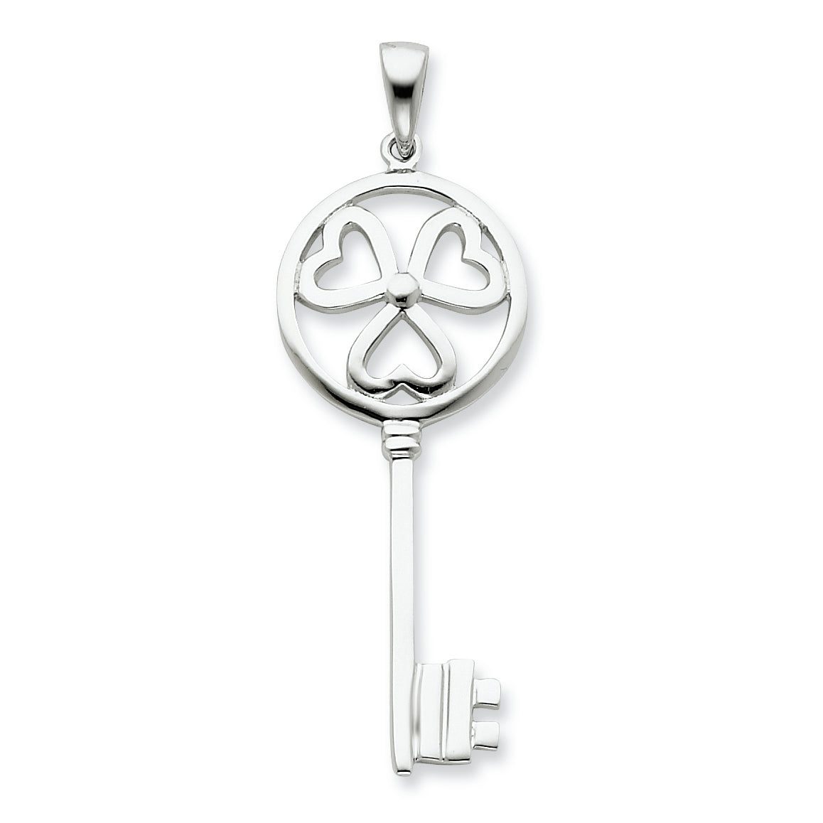 Sterling Silver Key Pendant Main image