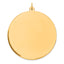 Sterling Silver GP Engraveable Round Polished Disc Charm