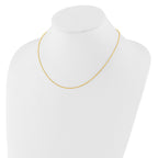 Singapore Adjustable Chain Necklace in 14K Yellow Gold, 1.25mm