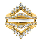 14k 1 carat Lab Grown Diamond VS/SI+ G+ Complete Ring Guard