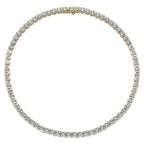 14k 83 carat Lab Grown Diamond VS/SI+ G+ Complete Round 22 inch Straight Tennis Necklace
