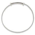 Sterling Silver 925 Girls' Milgrain Adjustable Polished Bracelet