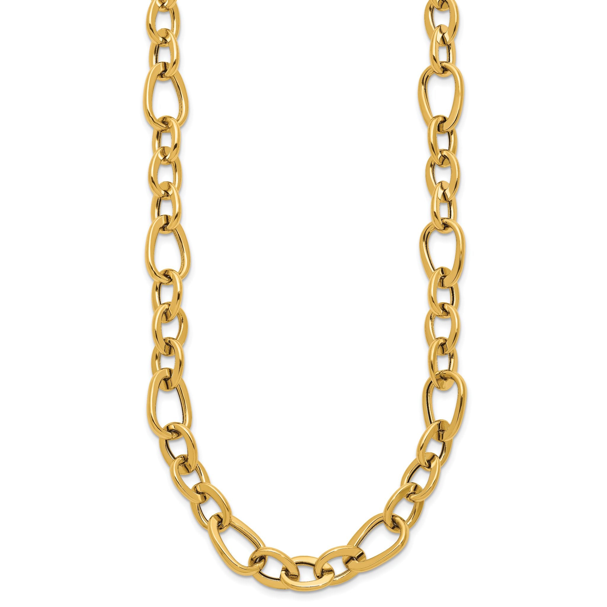 14K Polished Fancy Link Necklace Secondary image