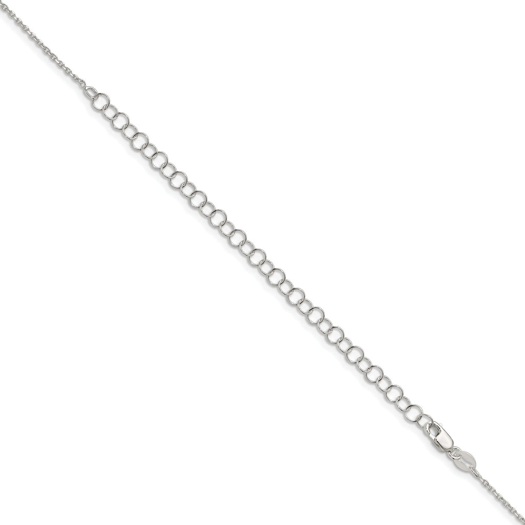 Diamond-Cut Forzantine Cable Chain in Sterling Silver