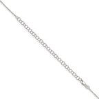 Diamond-Cut Forzantine Cable Chain in Sterling Silver