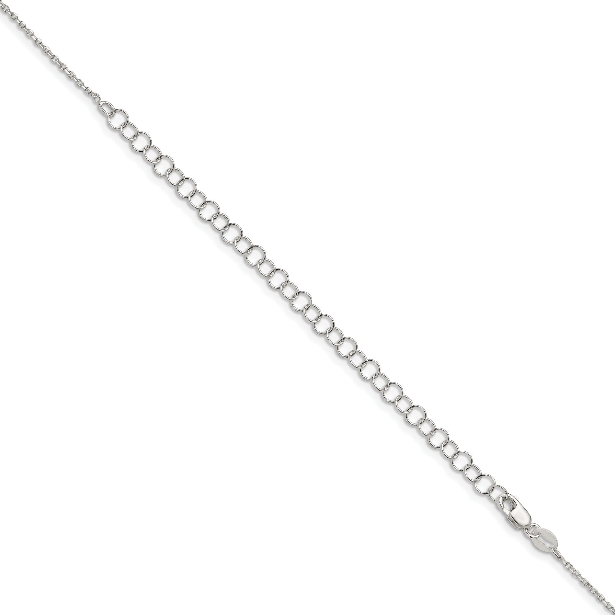 Diamond-Cut Forzantine Cable Chain in Sterling Silver