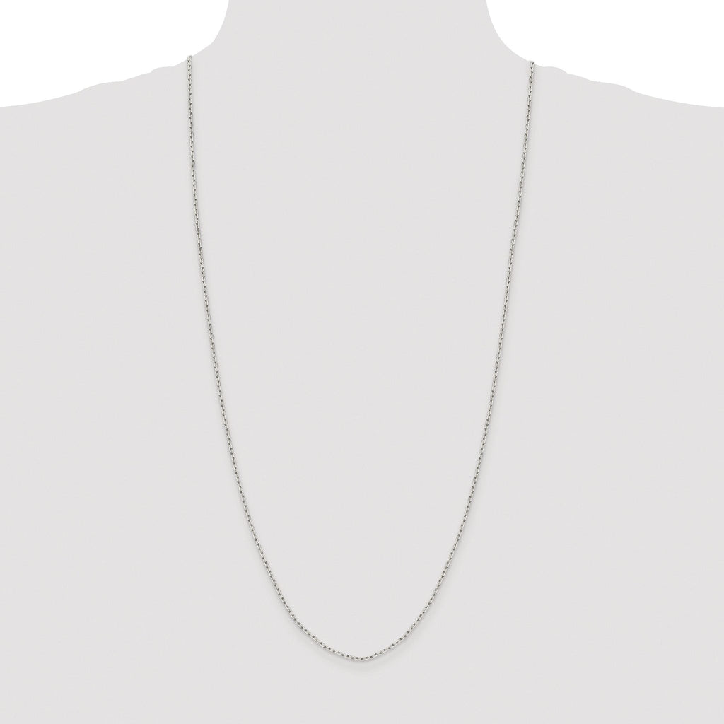 Diamond-Cut Cable Chain Necklace in Sterling Silver
