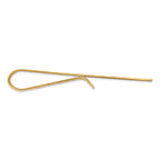 14K Gold Men's Polished Textured Tie Bar Elegant Design