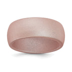 Domed Silicone Wedding Band in Pink Metallic, 8.7mm