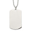 Chisel Stainless Steel Brushed and Polished Round Edge XLarge 2mm Dog Tag on a 24 inch Ball Chain Necklace