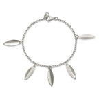 Stainless Steel Polished Diamond Shaped Dangles Bracelet for Women
