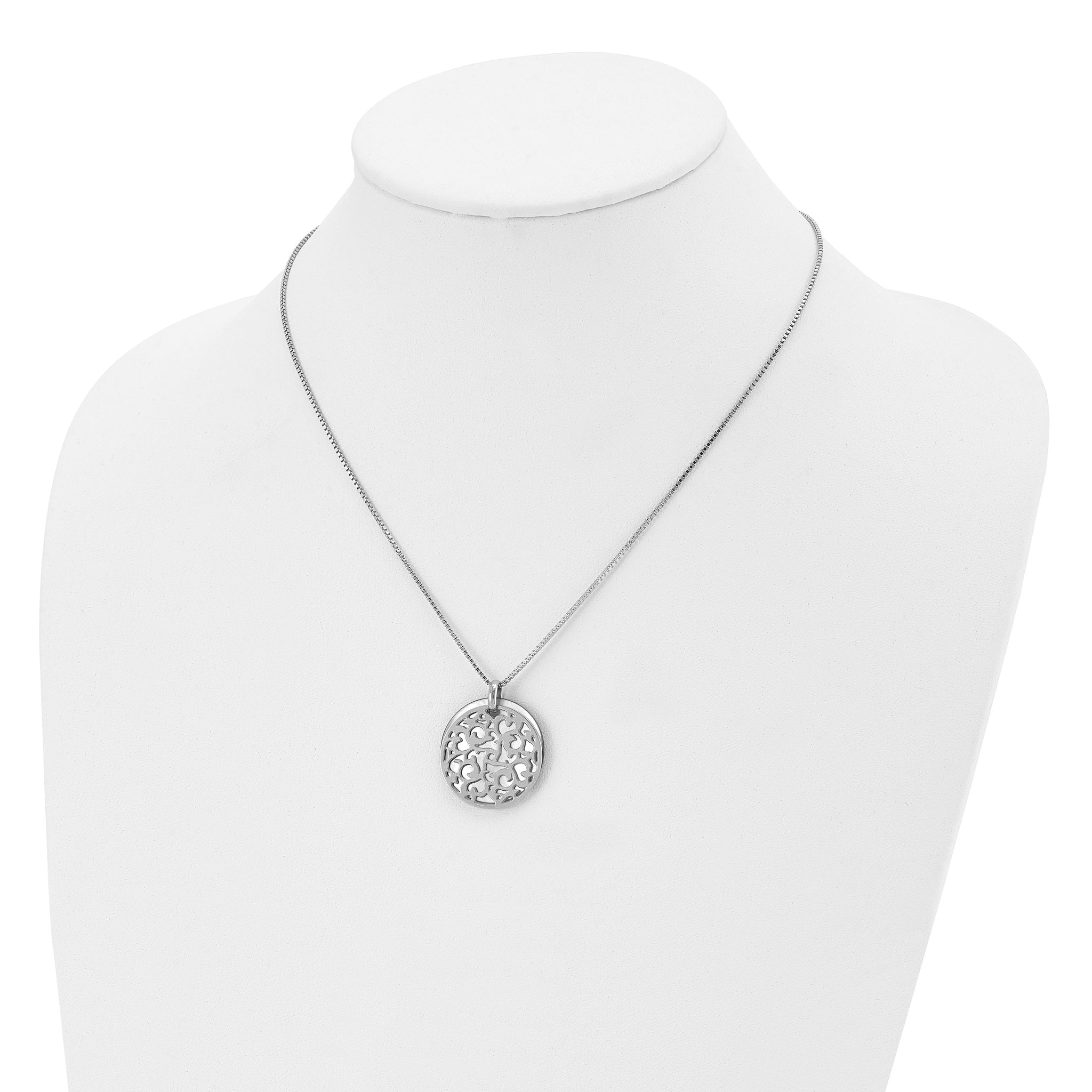 Mother of Pearl Necklace in Stainless Steel