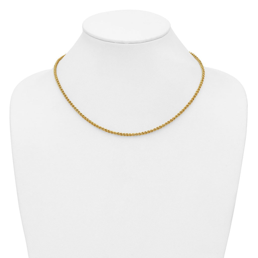 14K Gold Filled Wheat Chain Necklace in 2.8mm Width