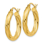 Twisted Hoop Earrings in Gold-Flashed Sterling Silver