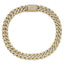 14k 5 carat Lab Grown Diamond VS+ F+ Complete 4mm Pavâ Cuban Link 8 Bracelet