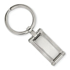 Brushed & Polished Key Ring in Stainless Steel