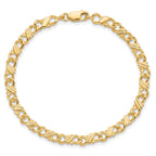 10k Solid Polished Fancy Bracelet