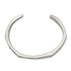 Stainless Steel Polished with Crystals 6mm Cuff Bangle Bracelet for Women