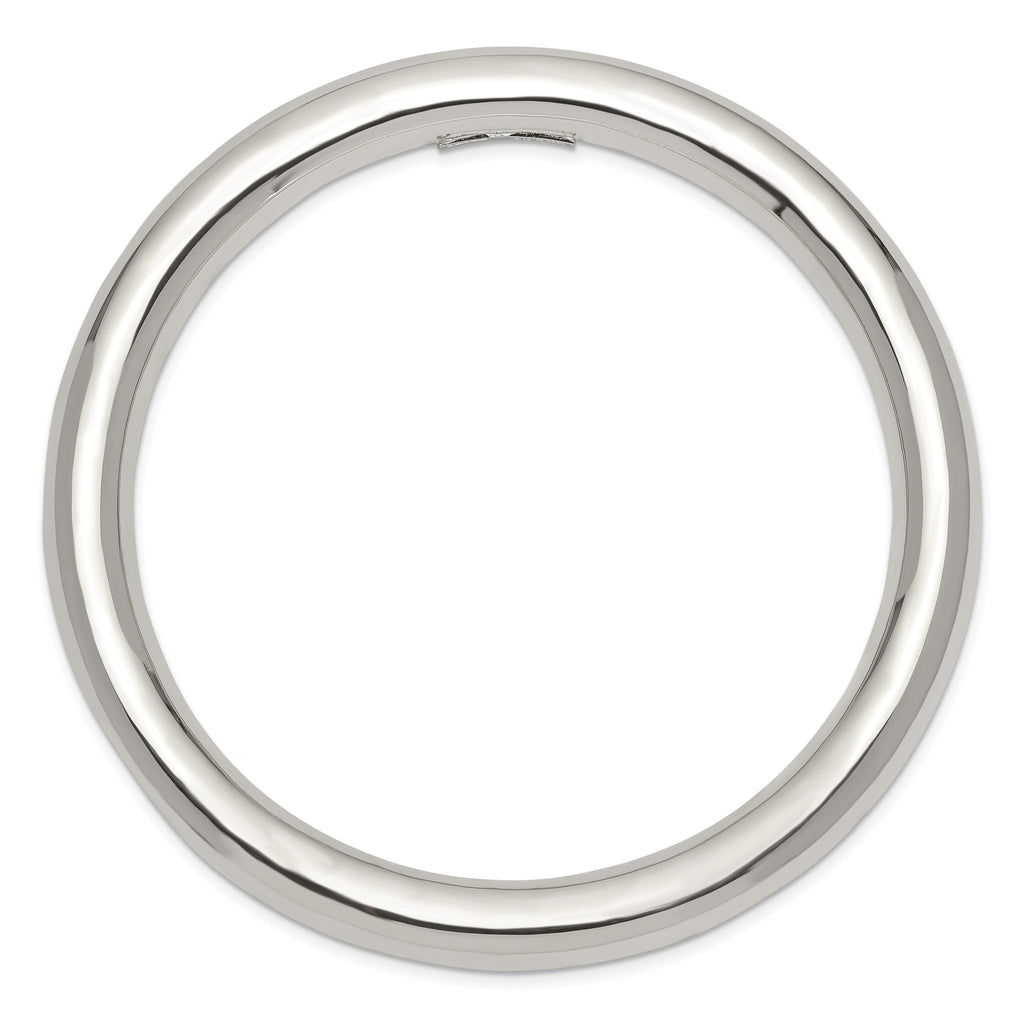 Sterling Silver 925 Polished Women's Slip-On Bangle by Sophia Jewelers