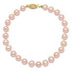 14k 6-7mm Pink Near Round Freshwater Cultured Pearl Bracelet
