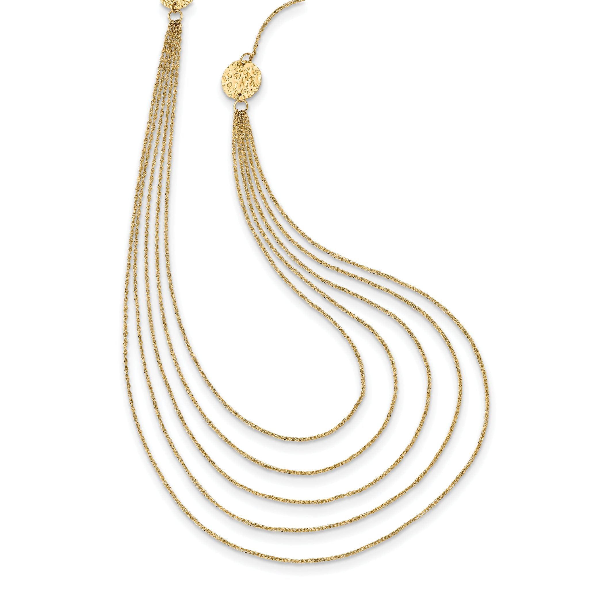 14k Five Strand Necklace Main image