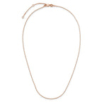 Adjustable Box Chain in Rose Gold-Plated Sterling Silver