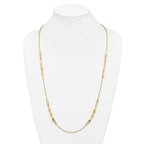 14K Polished Fancy Link Necklace
