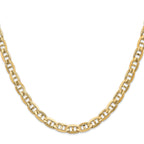 14K 7 inch 6.25mm Concave Anchor with Lobster Clasp Bracelet