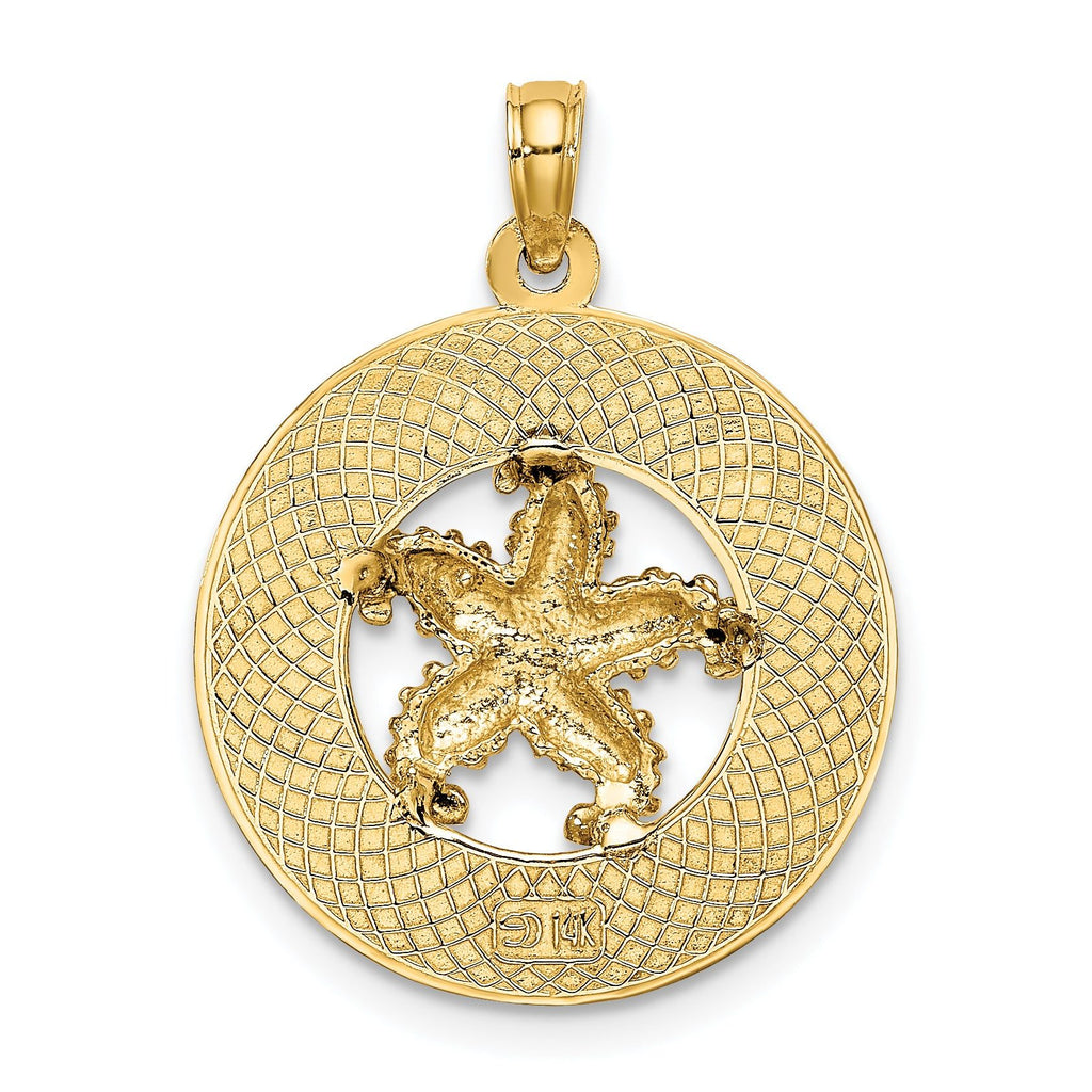 14K SANIBEL w/Starfish Circle Charm