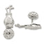Sterling Silver Reversible Golf Cuff Links