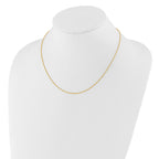 Adjustable Singapore Chain in 10K Yellow Gold, 1.25mm