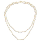 Sophia Jewelers 64 White Baroque Freshwater Pearl Endless Necklace