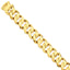 14K 8 inch 19mm Hand Polished Fancy Traditional Link with Box Catch Clasp Bracelet