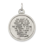 Sophia Jewelers Sterling Silver 925 Praying Hands Antique Solid Pendant