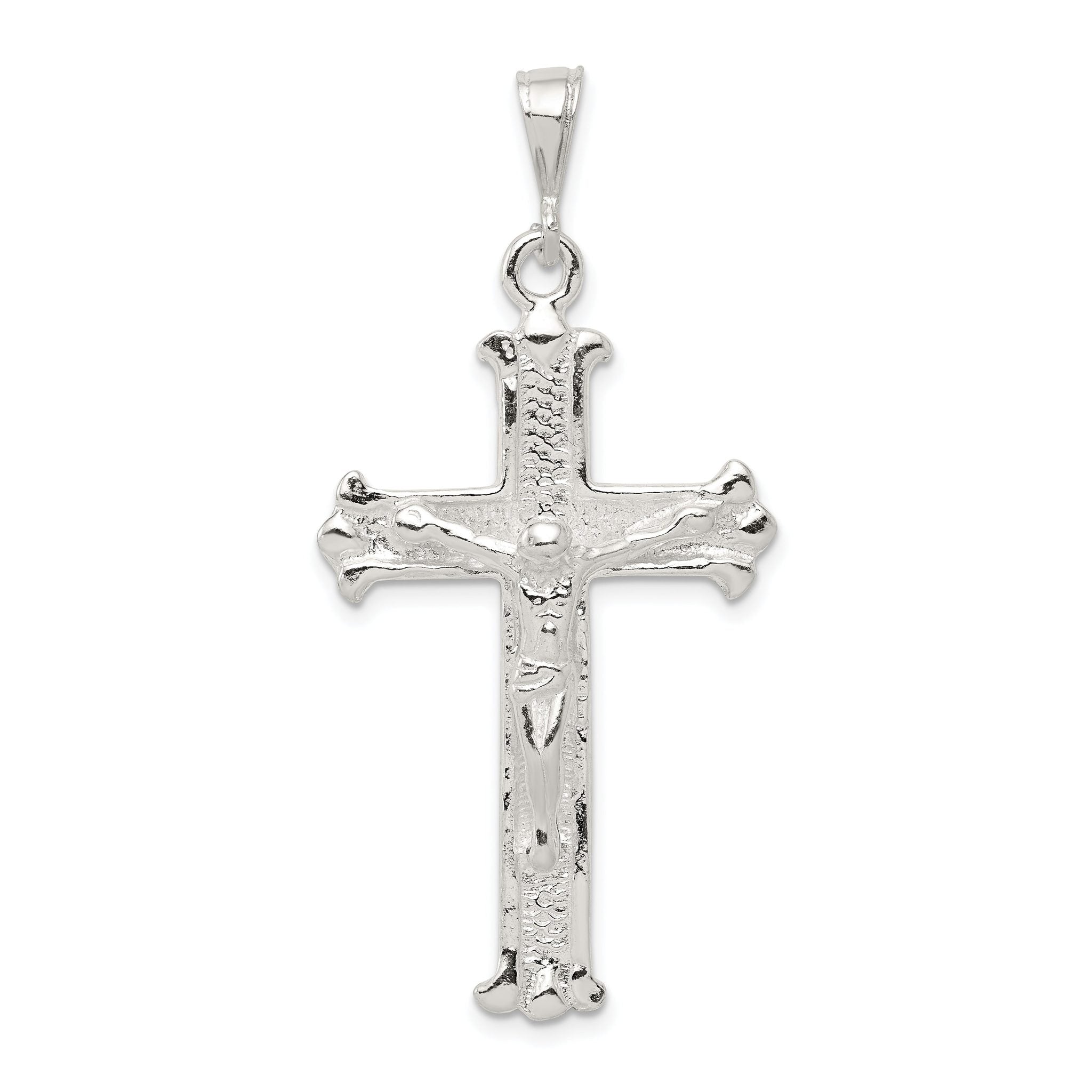 Sterling Silver 925 Crucifix Pendant with Polished Anti-Tarnish Finish Main image