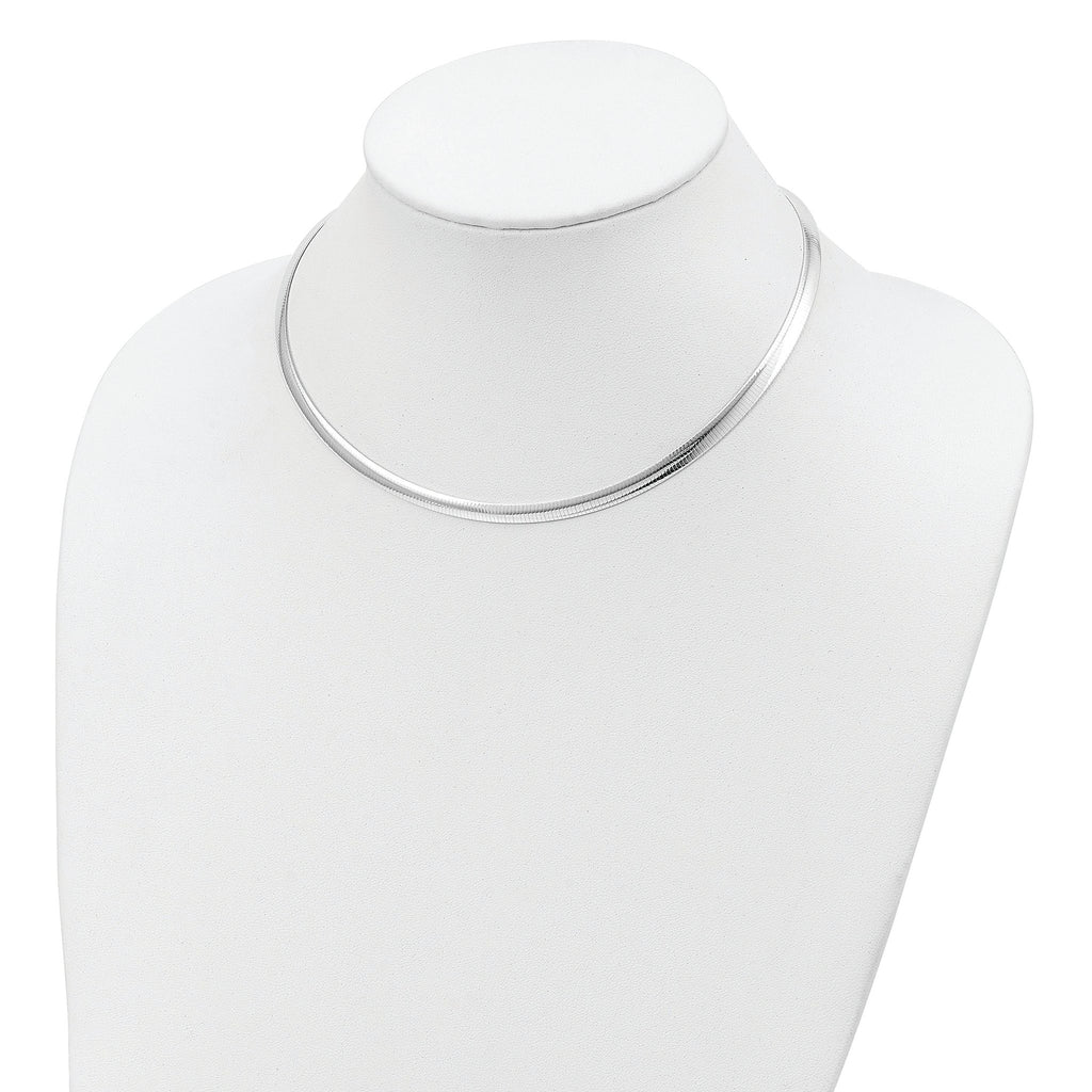 Sterling Silver 4.5mm Polished Cubetto 16in Necklace