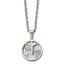 Laser-Cut Crucifix Pendant Necklace in Stainless Steel