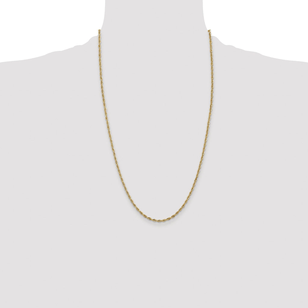 Rope Chain Necklace in 14K Yellow Gold, 2.8mm